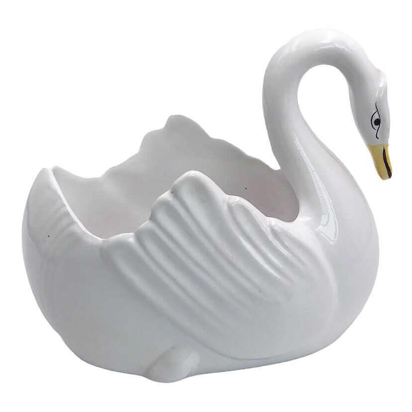 Vintage swan pot cache