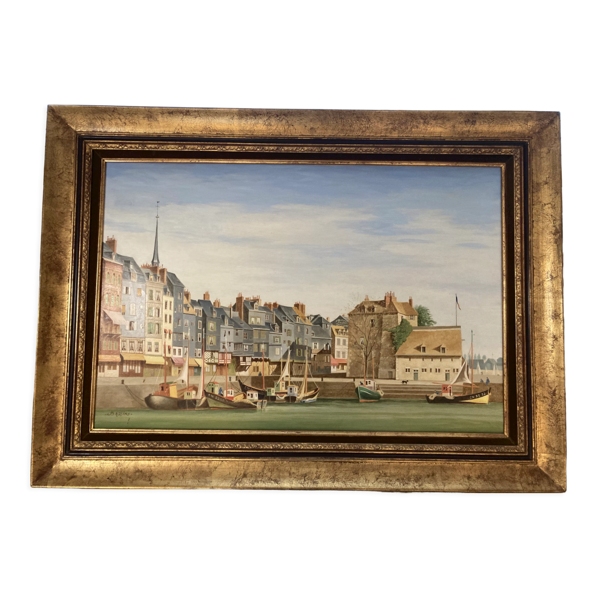 Painting by Pierre Bazire, honfleur