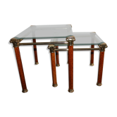 Tables gigognes Verona en laiton made in Italy