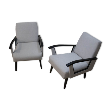 Paire de chaises belges des années 1960
