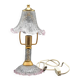 Pink Murano glass vintage table lamp, 1980s