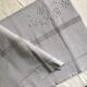 Drap ancien en lin et coton teinté en gris tourterelle