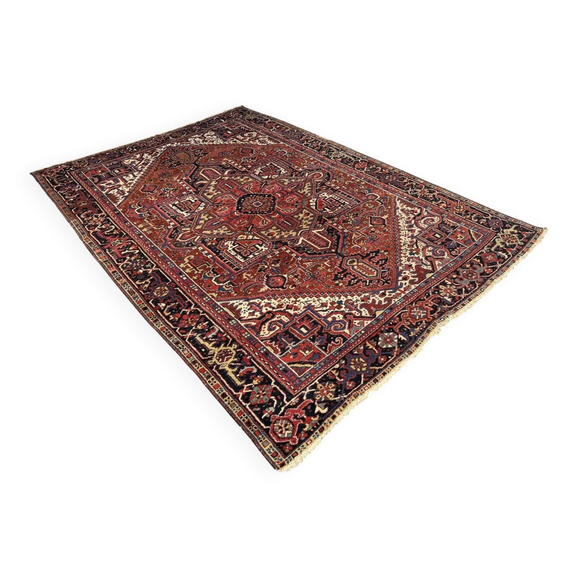 Handmade wool Iranian carpet - 3.35m x 2.32m