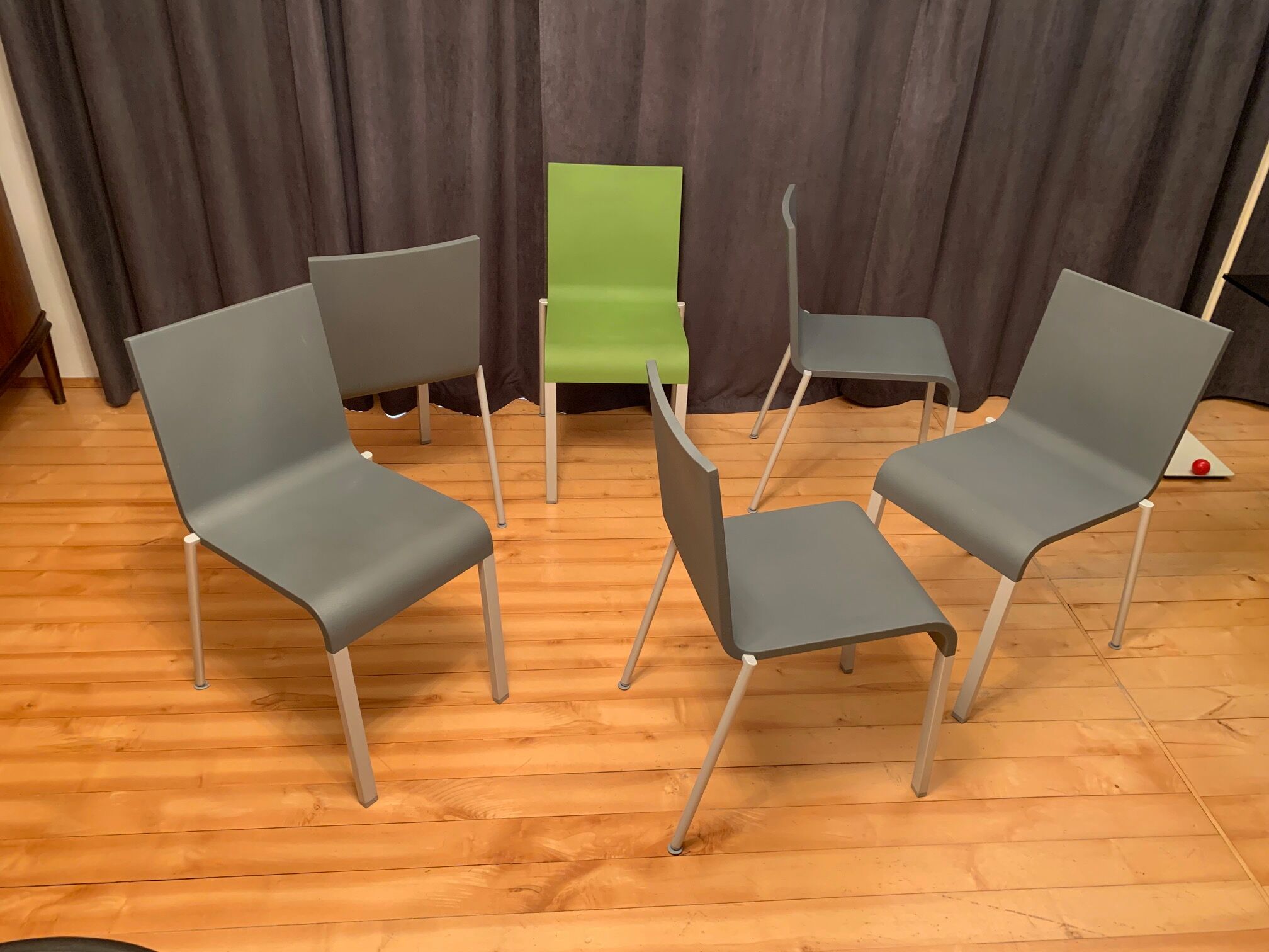 Set of six .03 chairs by Maarten Van Severen, Vitra, 1990s