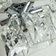 elegant 2-tier kinkeldey mid century PENDANT LIGHT crystal glass and chrome