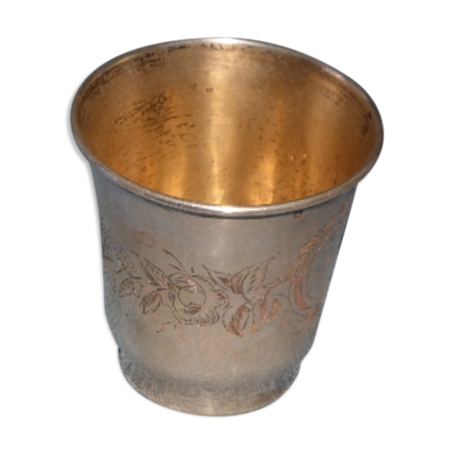 Timbale tulip in solid silver punch Minerve era 19th