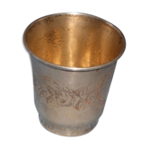 Timbale tulipe en argent massif poinçon Minerve époque 19 ème