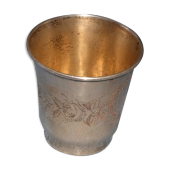 Timbale tulip in solid silver punch Minerve era 19th