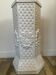 Vintage cracked ceramic umbrella stand