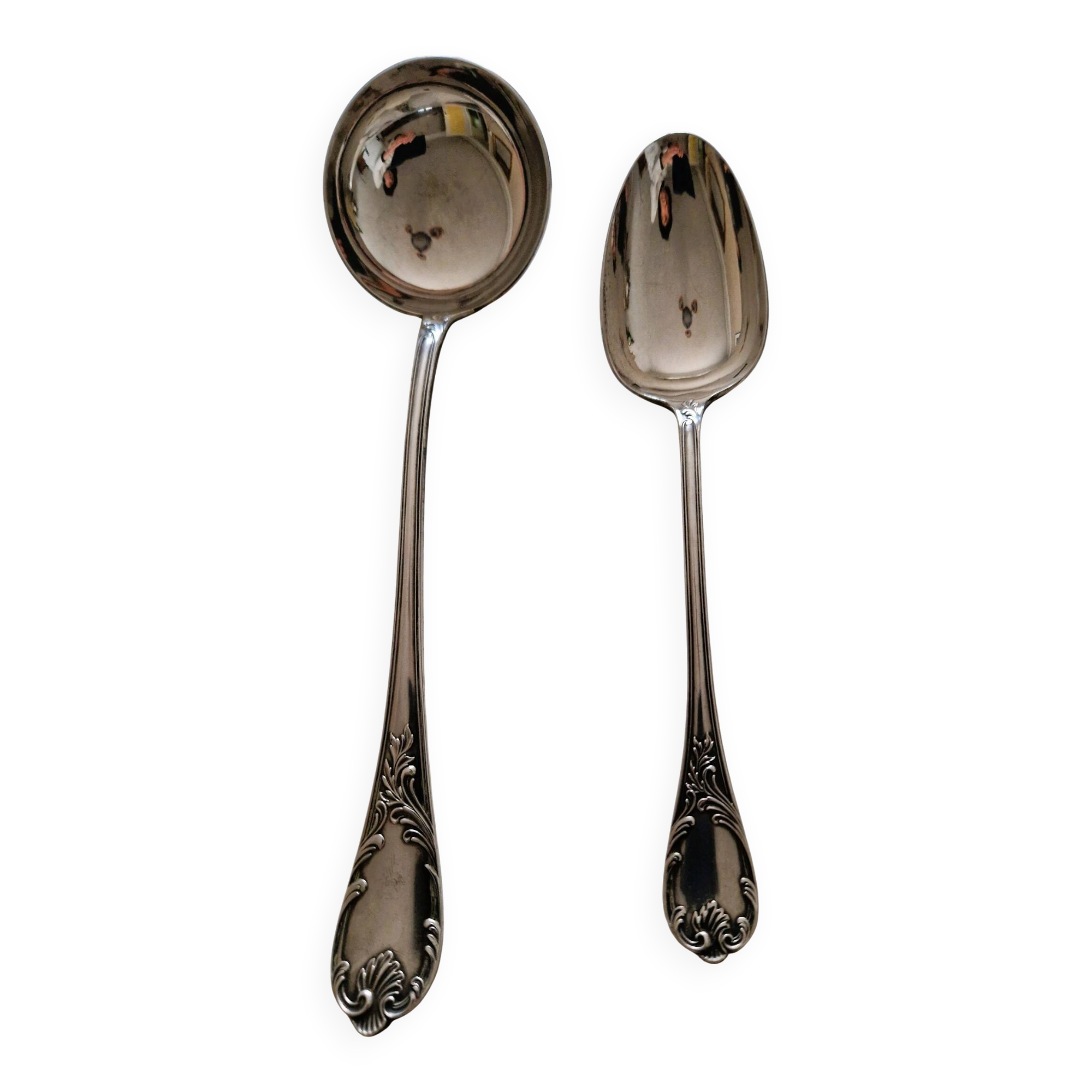 Ladle and serving spoon Cristofle