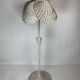 Mid-century French rattan wicker boho floor lamp, 1950s-1960s