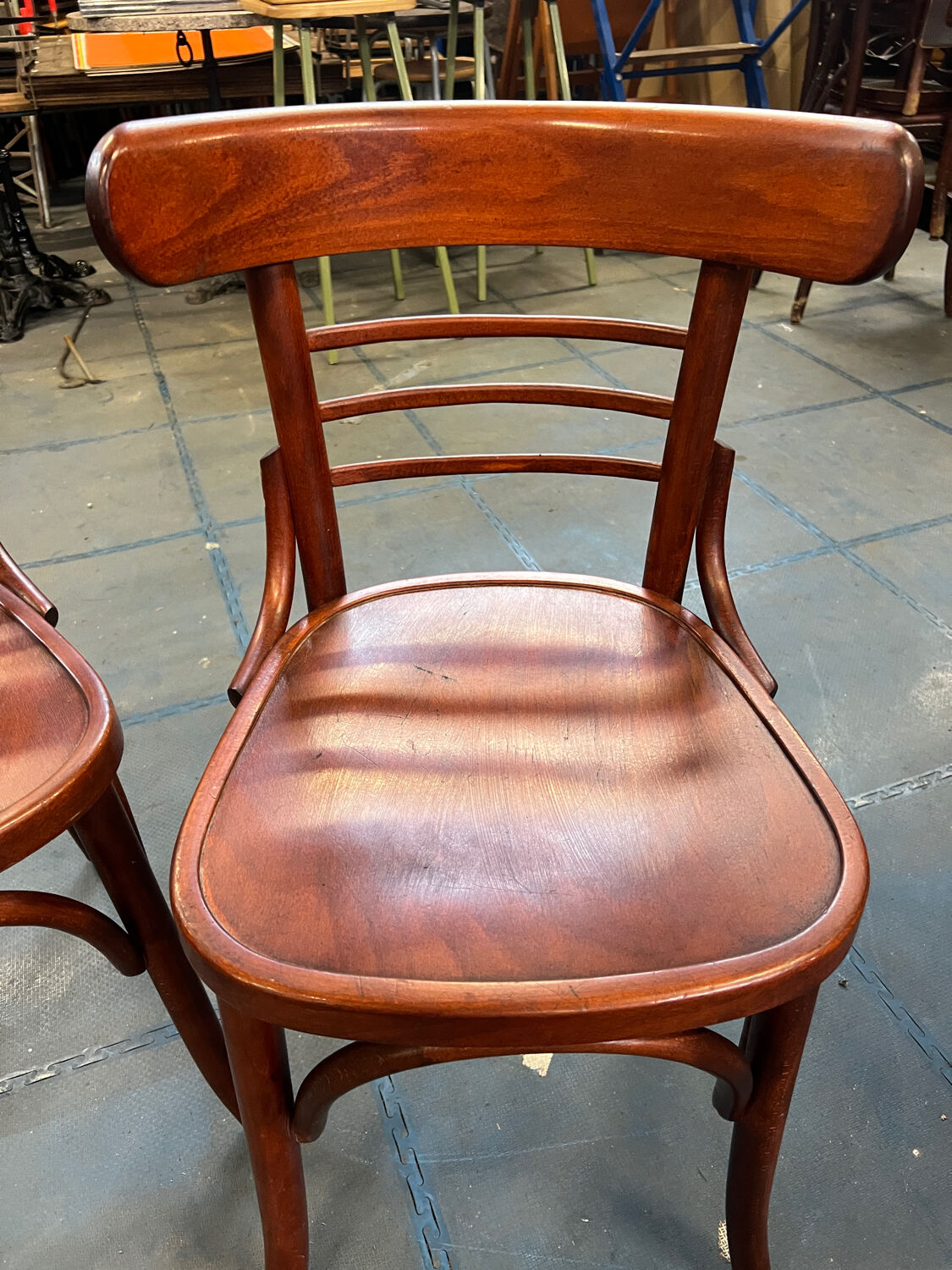 Pair of bistro chairs