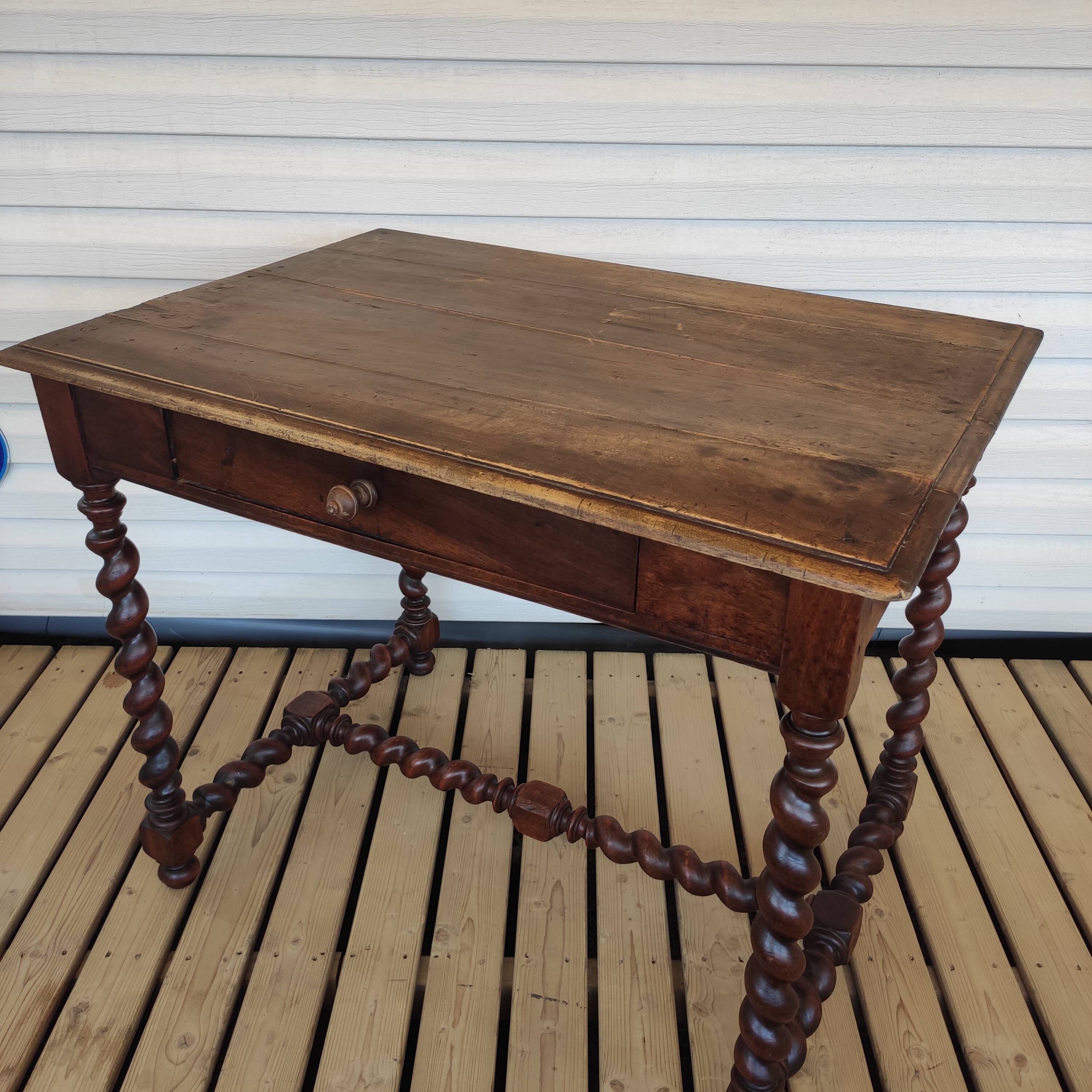 Old office table Louis XIII style