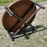 Coffee table in wood and ceramic signed Capron