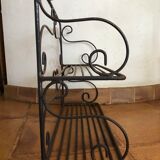 Massive forged iron shelf
