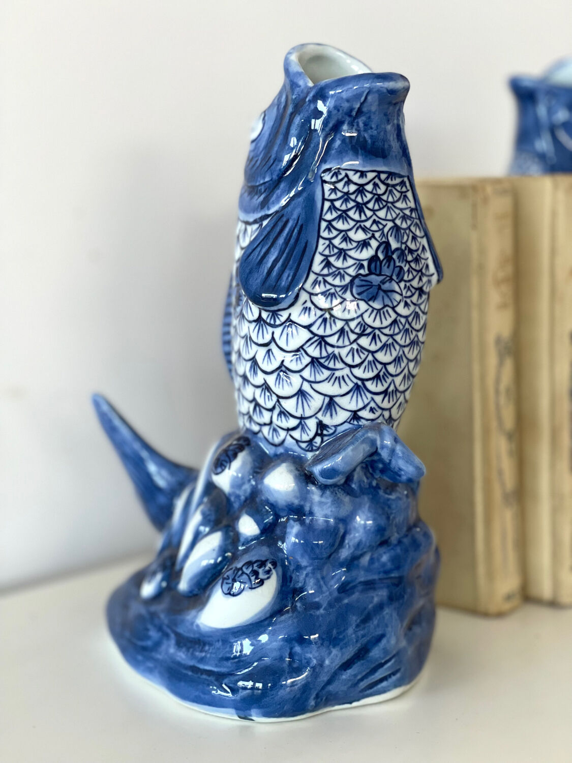 Duo of vases in antique slip