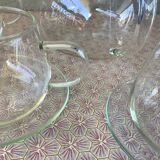 Clear glass tea set