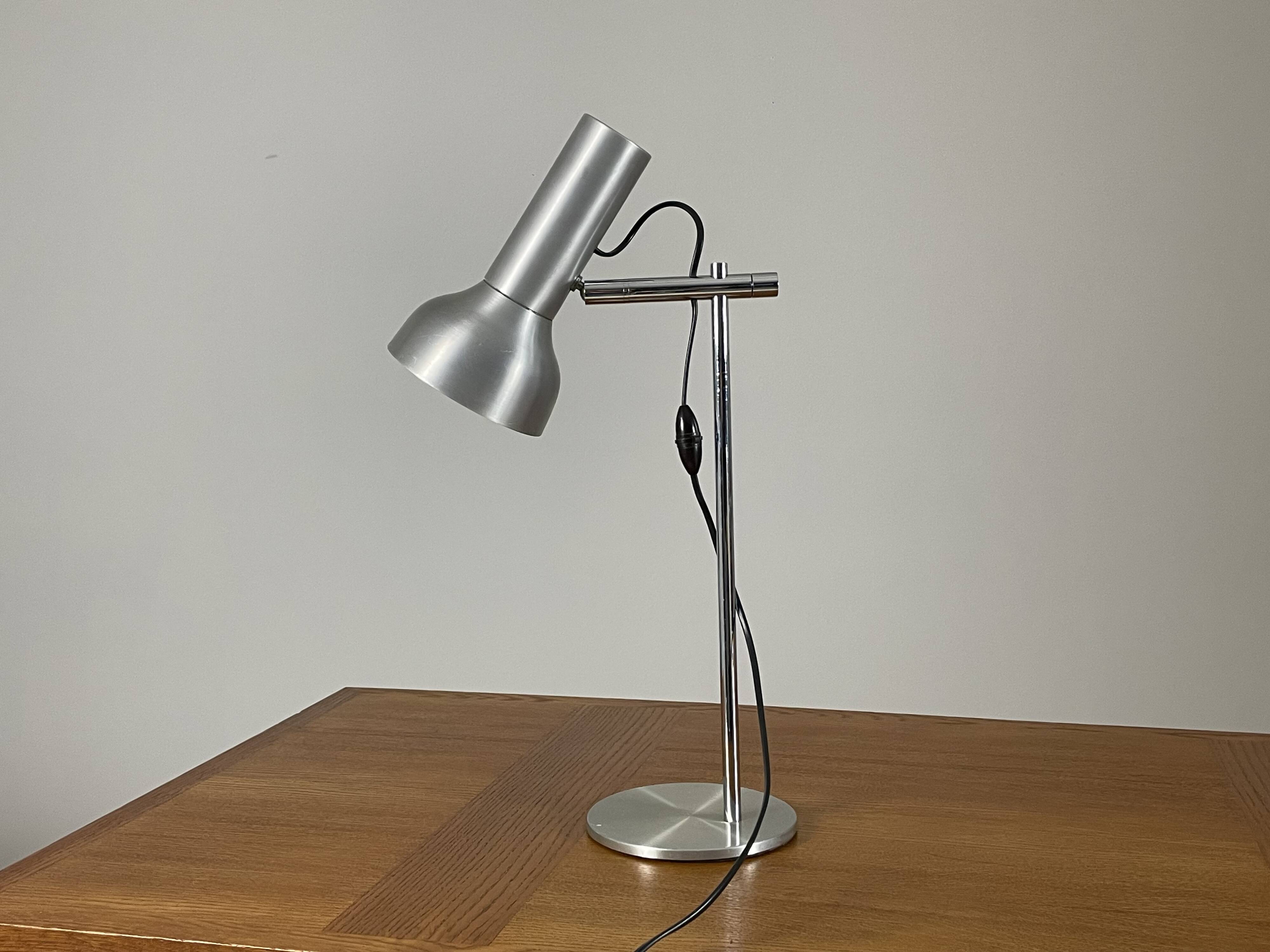 1970s metal desk lamp