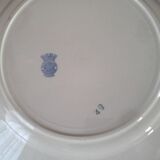 6 Assiettes plates en demi porcelaine de Badonviller