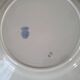 6 Assiettes plates en demi porcelaine de Badonviller
