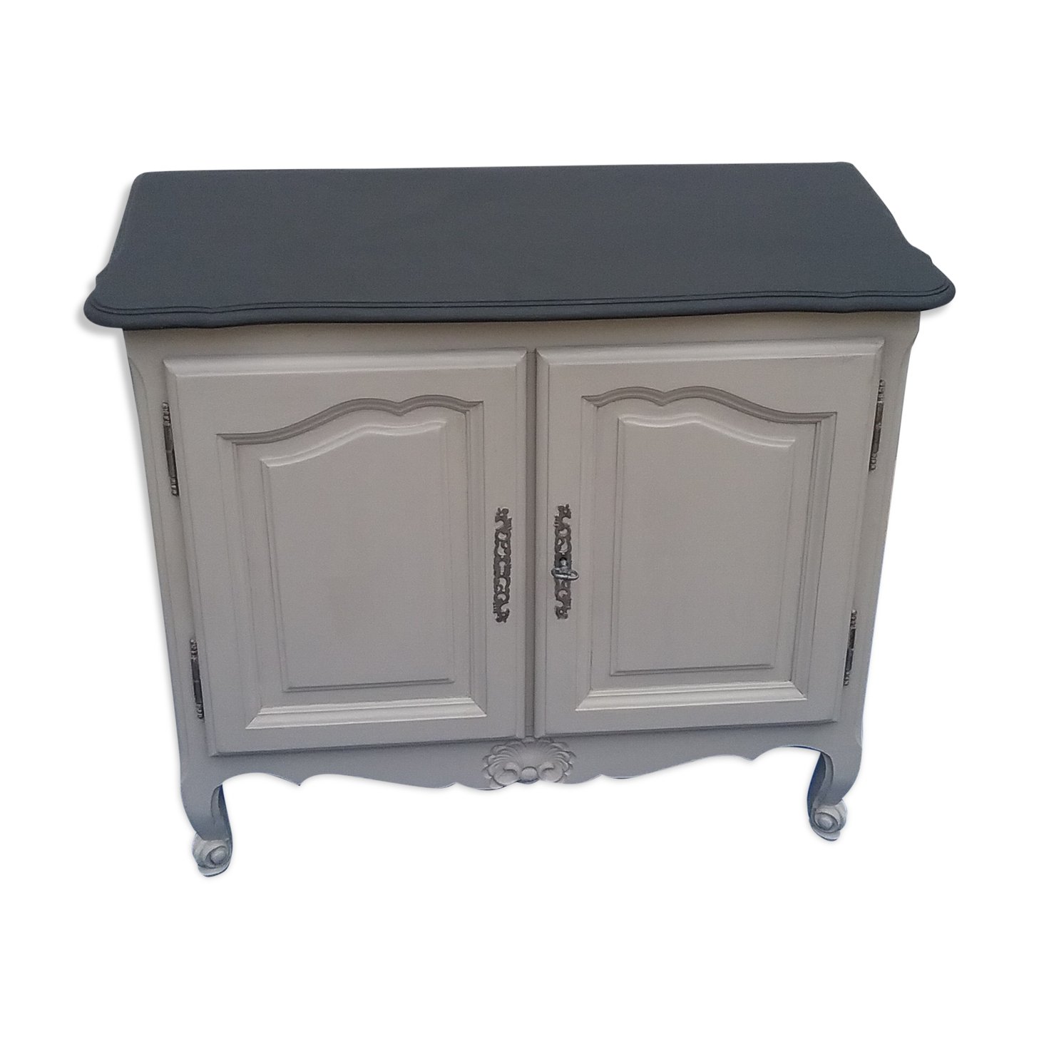 Sideboard style Louis XV light gray
