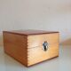 Varnished/vintage wood plug box 60s-70s