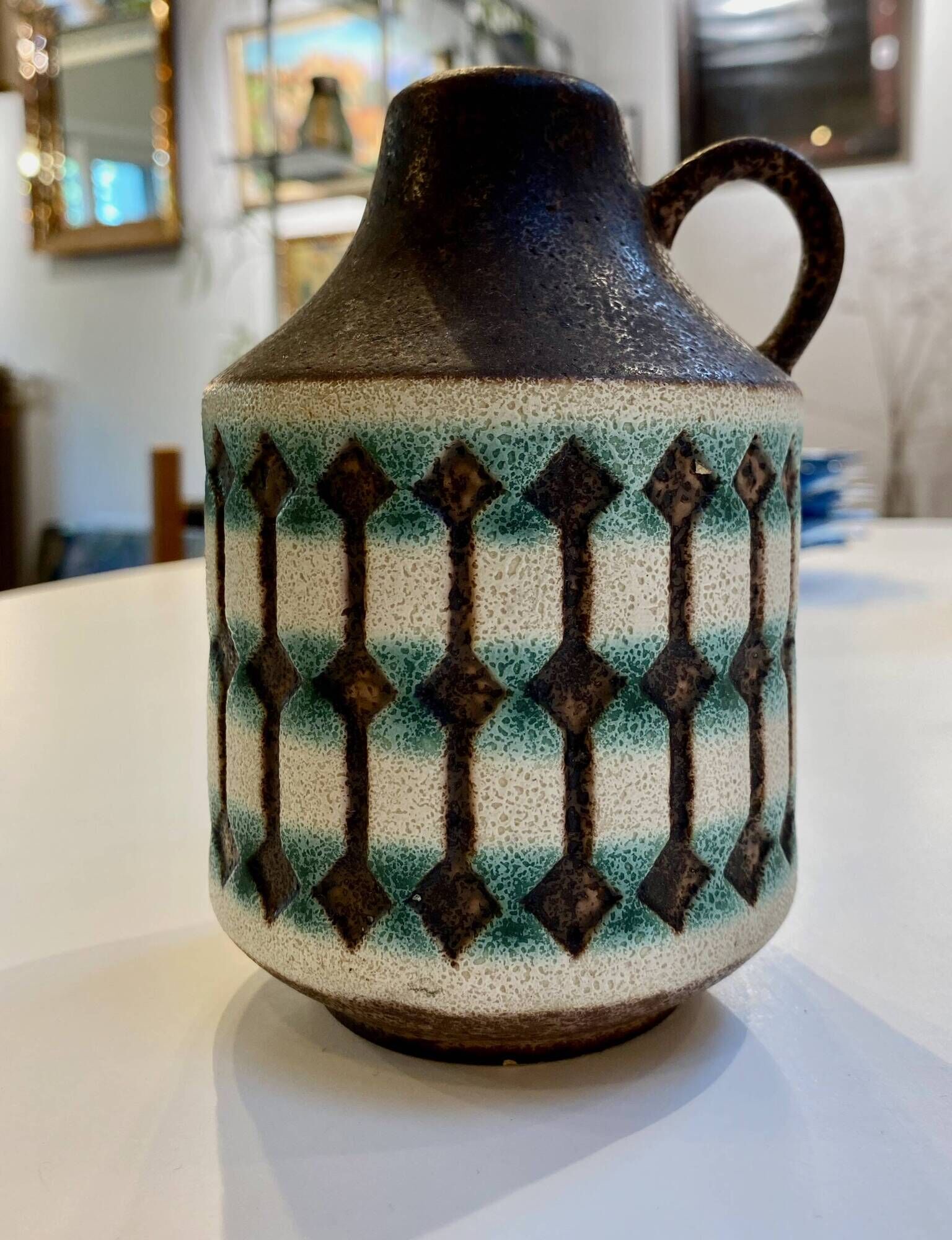Small Jug Vase Jasba Ceramics 1638-15 – West Germany Vintage 1960s