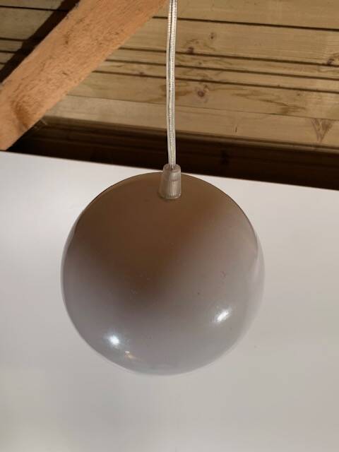 2 Scandinavian metal pendant lights