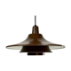 Suspension in chocolate lacquered aluminium produced in Denmark, Scandinavian design 1970-1980
