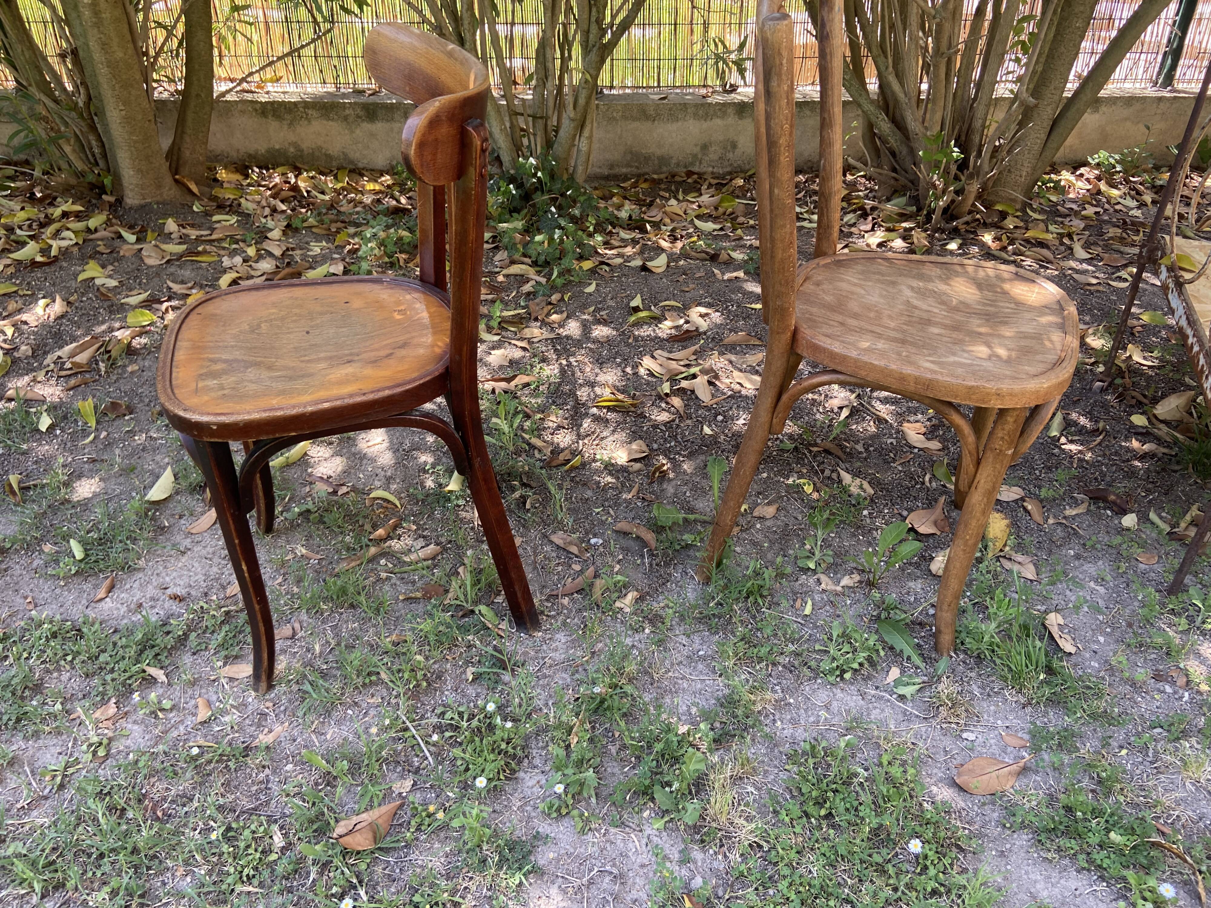 Duo de chaises bistrot vintage