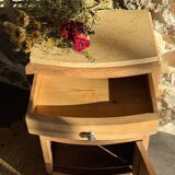 Small Art Deco piece in solid walnut and marble - 1930s