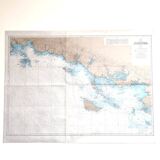 Map of Finistère and the Gulf of Morbihan, west coast of France, 1981