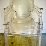 3 fauteuils Louis Ghost de Philippe Starck