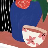 Peonies - a4 illustration