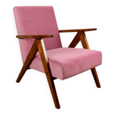 Fauteuil vintage B-310 VAR rose jade structure années 1970 - 2 pièces disponibles