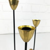 Mid-Century Scandinavian candlestick, Gunnar Ander's candle holder for Ystad Metall, Sweden
