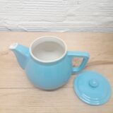 Turquoise blue teapot 50s
