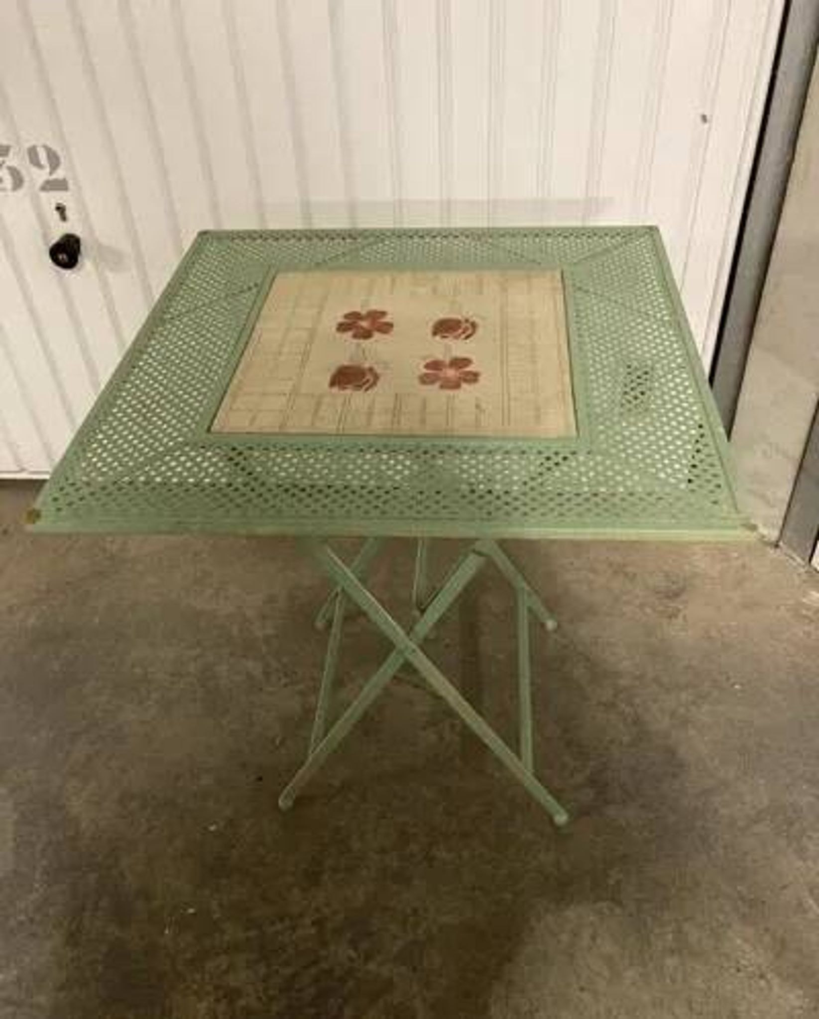 Table pliante vintage.