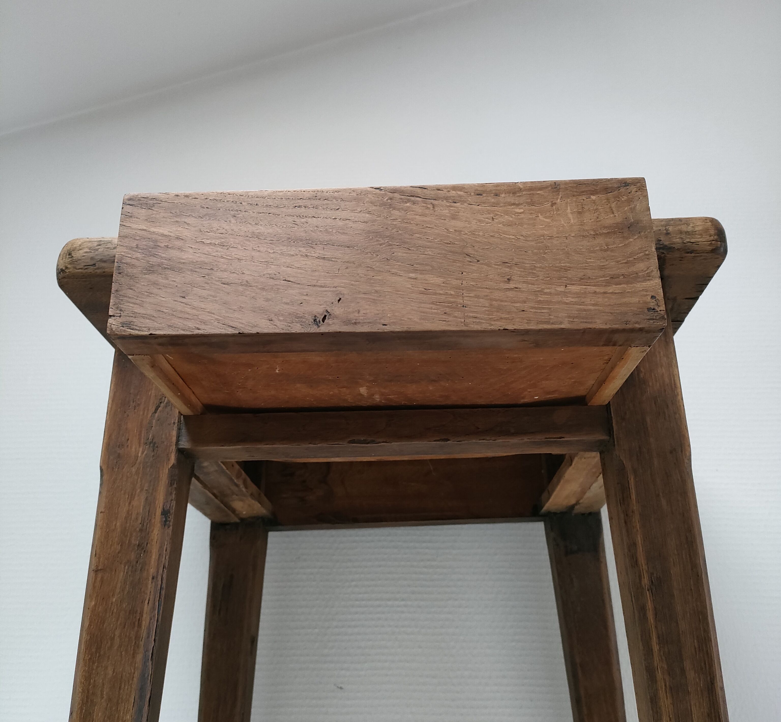 Bedside table solid oak patinated early twentieth century