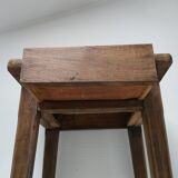 Bedside table solid oak patinated early twentieth century