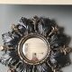 Small Sun Mirror Witch's Eye Round In Resin Patina Black/Copper