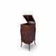 Italian floor-model upright phonograph cabinet, 1900s