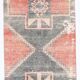 Tapis de couloir tribal vintage rouge