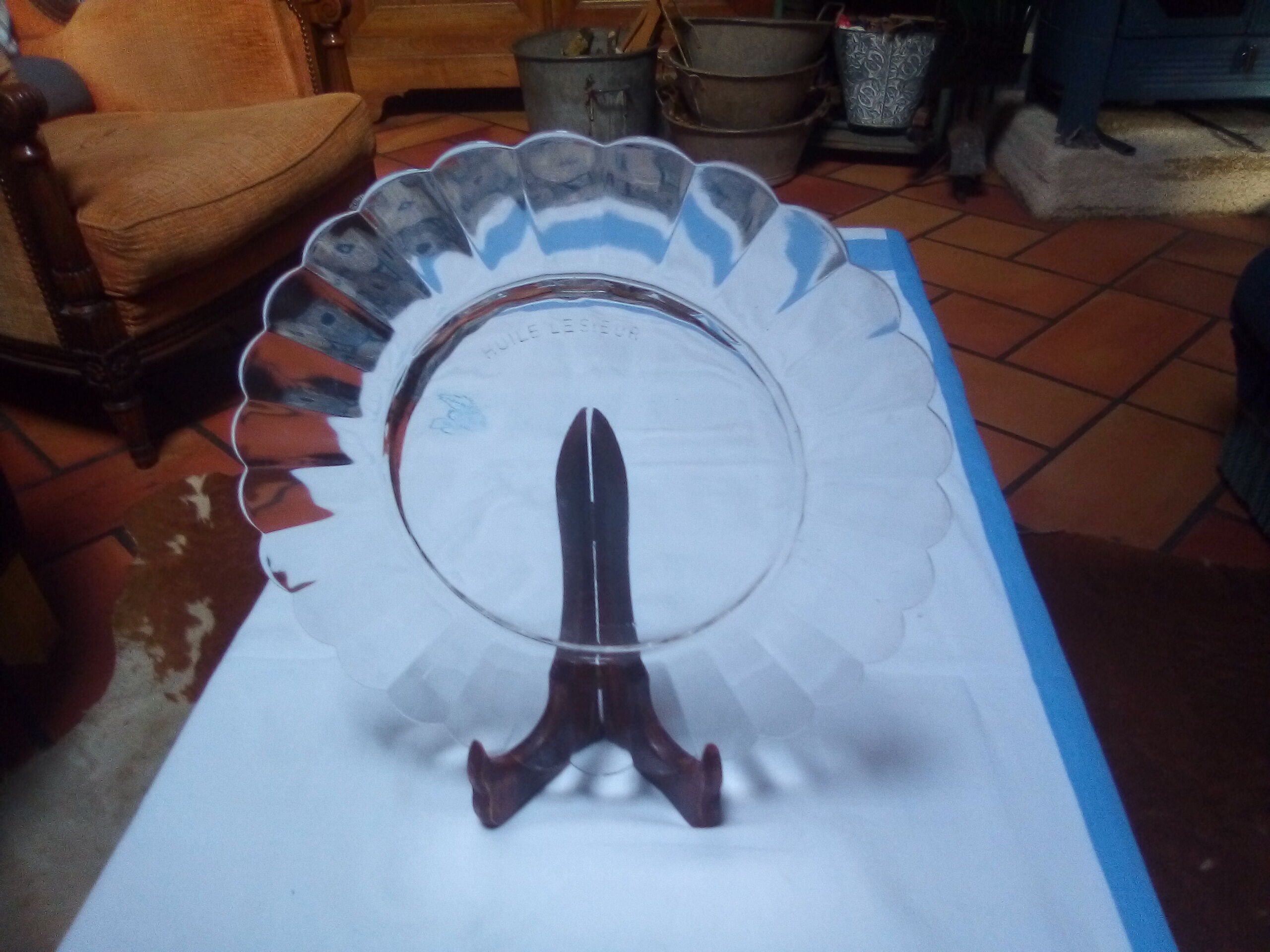 8 flat plates daisy Duralex Lesieur