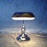 Bankers desklamp in chrome, IKEA, 1980's