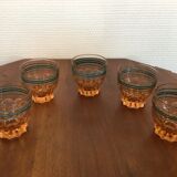 5 liqueur glasses