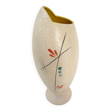 Hubert Becquet Quaregnon Vintage Ceramic Vase 1950s