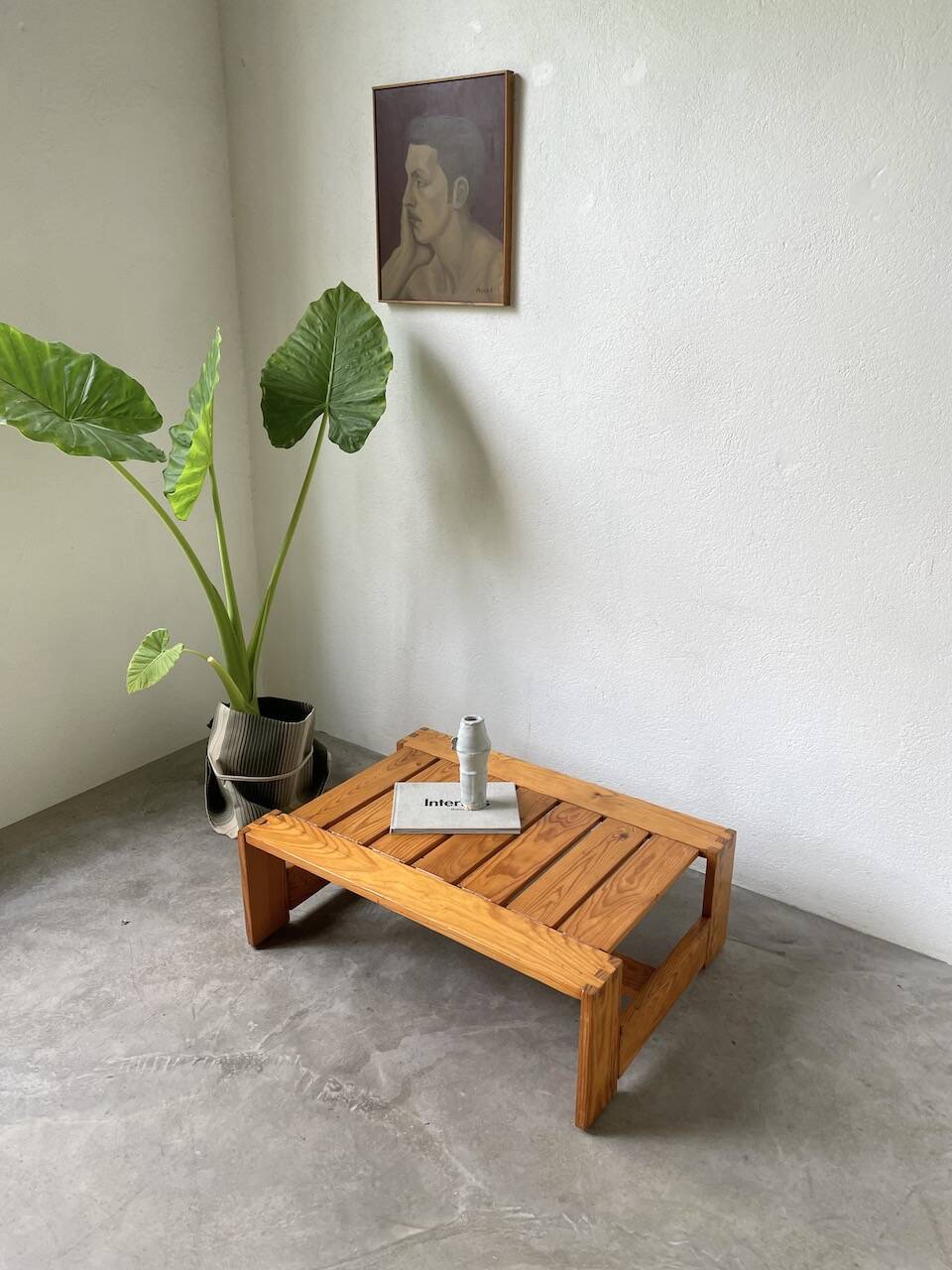 70s pine table regain