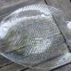 Set of twelve Arcoroc transparent glass fish-shaped dinner plates - vintage.