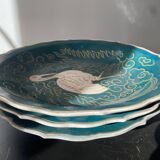 Set of ceramic wall plates